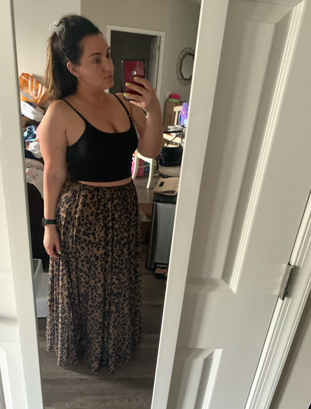 amazon maxi skirt leopard print on amazon