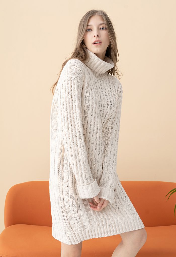 blogger favorite ivory sweater dress tunic